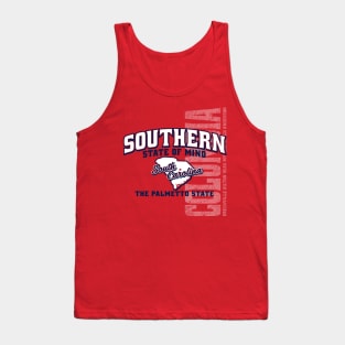 Southern State of Mind-South Carolina 1 Red Tank Top